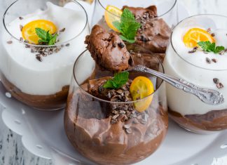 Mousse vegan de ciocolata