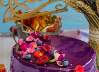 Tort entremet cu afine si zmeura