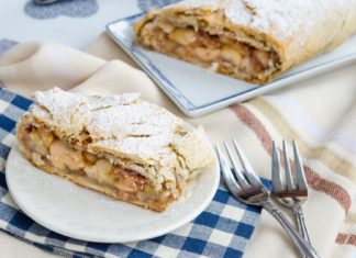 Strudel cu mere (de post)