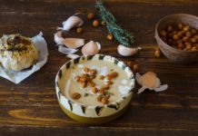 Supa de usturoi cu naut copt