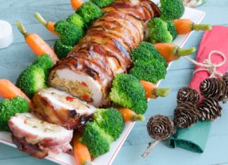 Rulada de curcan cu naut