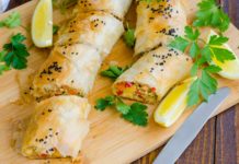 Strudel cu couscous si naut