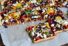 Tarta cu rosii, legume si branza feta