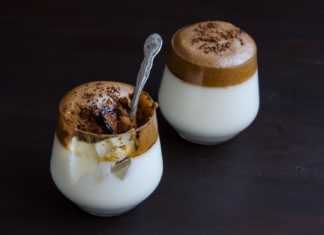 Dalgona panna cotta