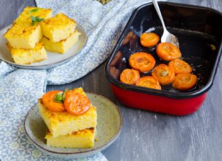 Budinca de orez cu caise