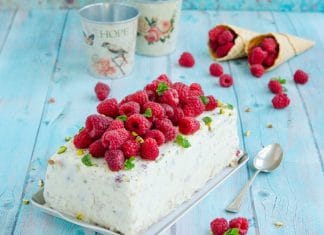 Semifreddo cu zmeura