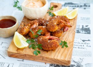 Creveti in crusta de pesmet Creveti in crusta de pesmet