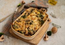 Paste cu ciuperci la cuptor Paste cu ciuperci la cuptor